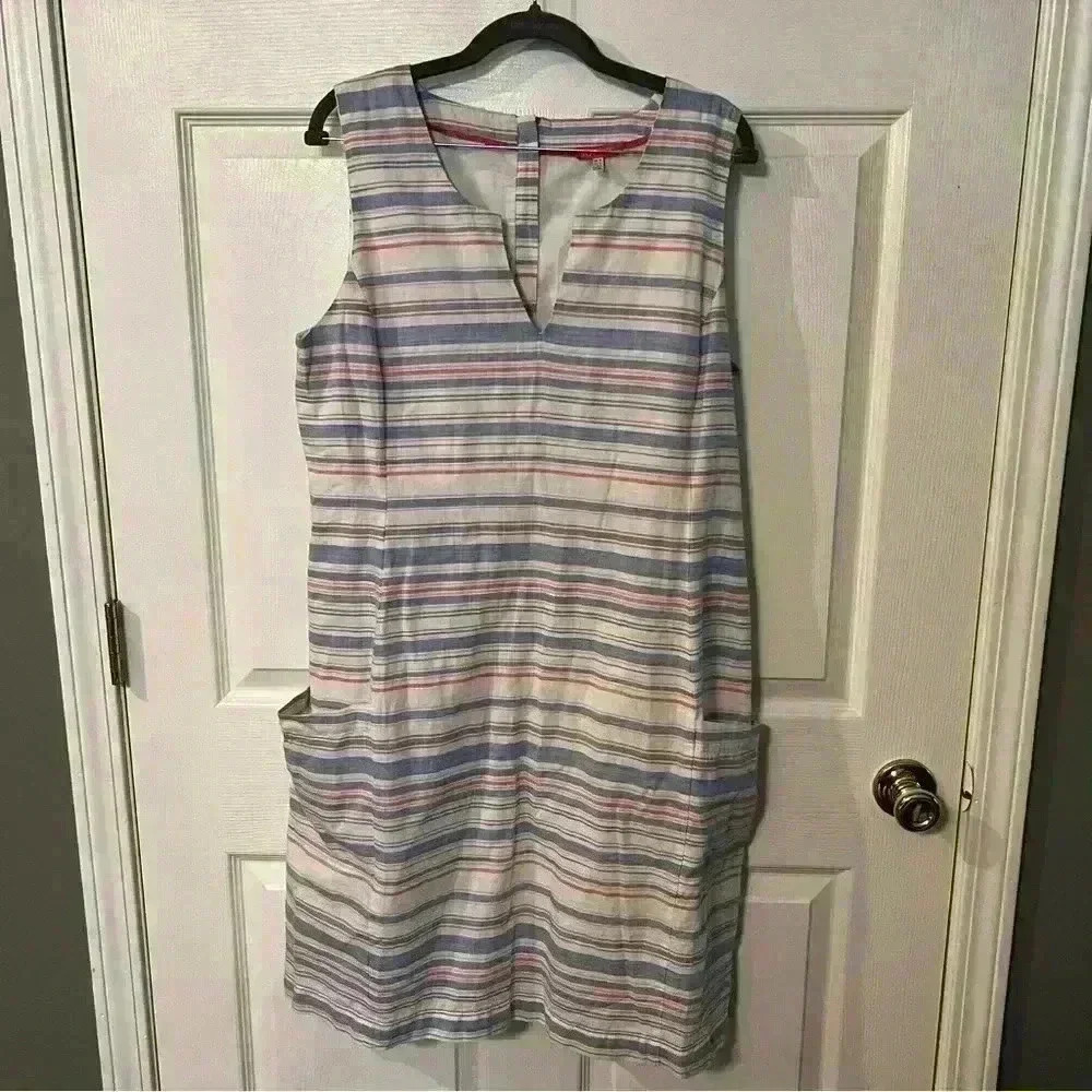 Joules Elayna Striped Shift Dress, EUC